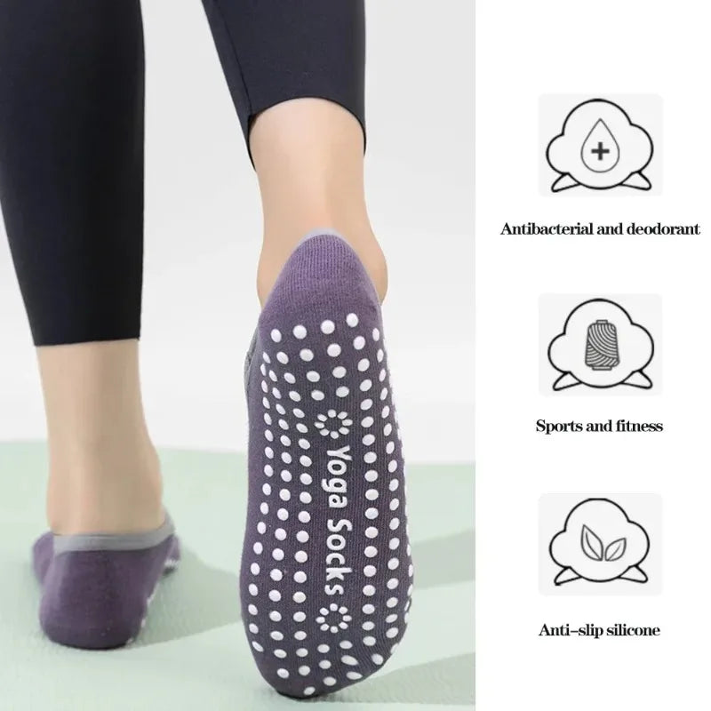 Aloirae Soft Grip Pilates Socks — 4 Pair Set